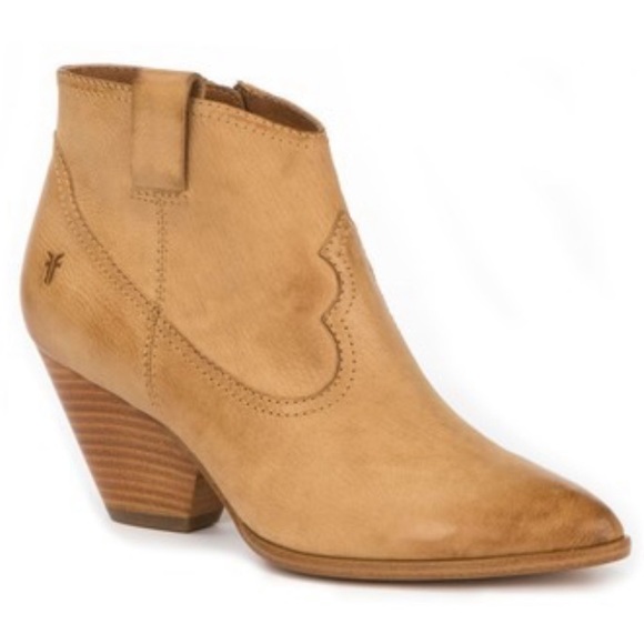 Frye Shoes - Frye Reina Leather Bootie Sand 8.5